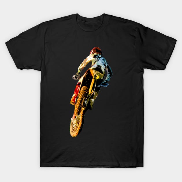 motocross T-Shirt by rickylabellevie